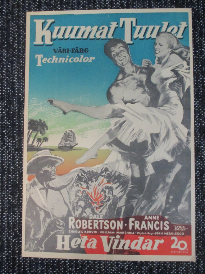 Kuumat tuulet (Negulesco, 1952) - vanha elokuvajuliste