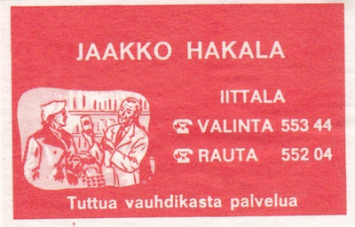 Iittala. Jaakko Hakala   b535