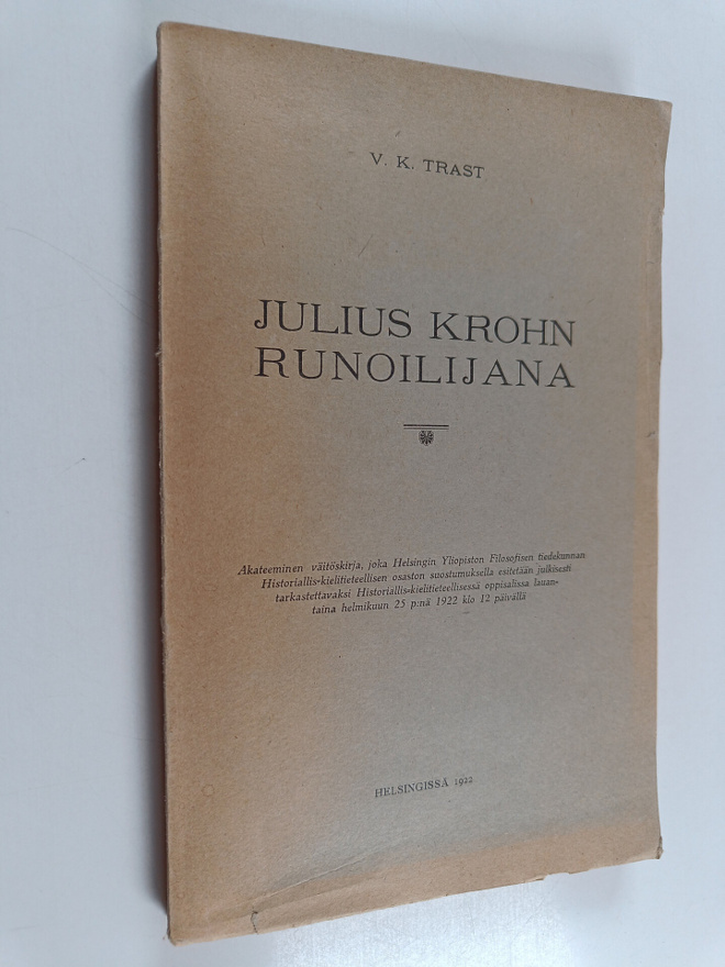 V. K. Trask : Julius Krohn runoilijana
