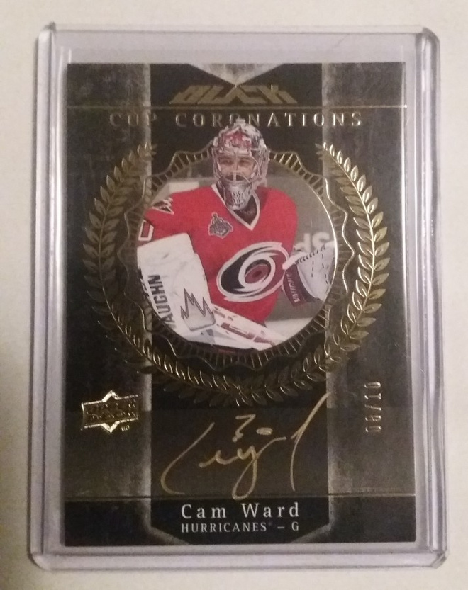 16-17 UD Black Cup Coronations Signature Cam Ward /10