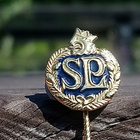 Poliisi neulamerkki. Halkaisija - 13 mm. Hyväkuntoinen. - pikkukuva 2