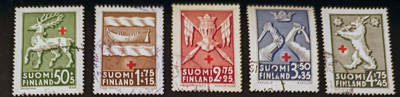 1942 Punainen Risti - leimattu sarja