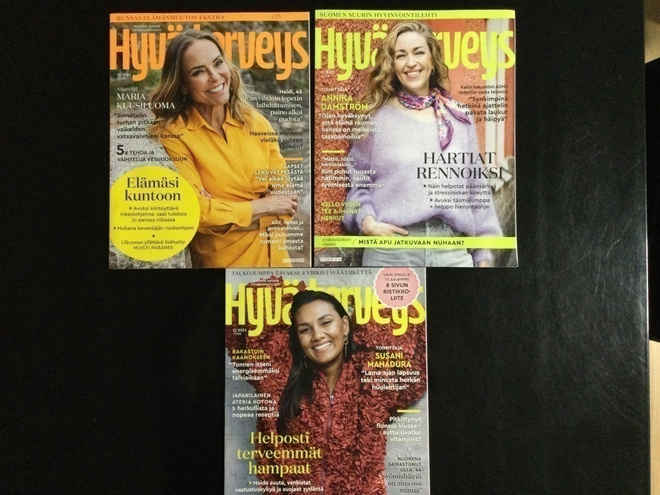 HYVÄ TERVEYS -lehti.   3 KPL.