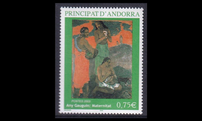 Andorra Fr 608 ** Taidemaalari Paul Gauguin (2003)
