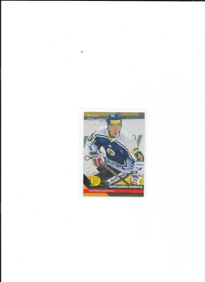 2005-06 OFS Plus #219 Antti-Pekka Lamberg Vsetin ex- HIFK