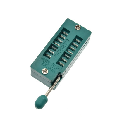 1 kpl Universal ZIF Socket 14pin 14 pin dip 2.54mm IC Socket
