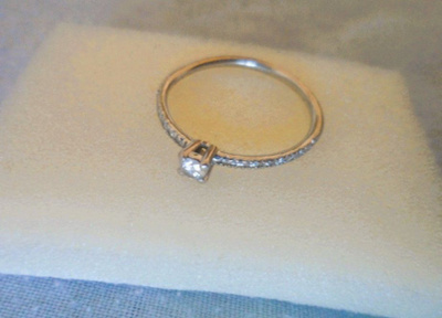 Timanttisormus 0,10ct tim +18 tim Platina 950