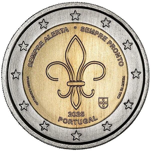 2 Euroa Portugali 2025 Partioliike UNC