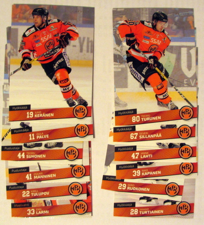 Cardset 2016-17 HPK 205-216 teamset