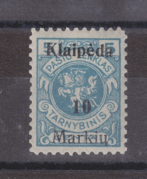 Saksa reich Memel 1923  Mi 129 I  pieni liimavika