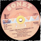 Sinitta : I Don't Believe In Miracles - 7" - pikkukuva 3