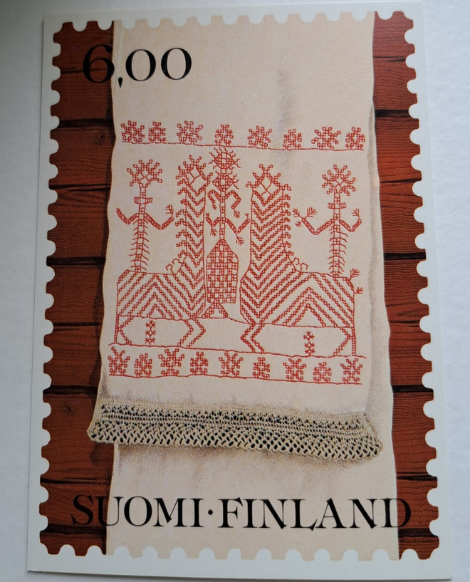Karjalainen käspaikka, postimekkikortti,uusi