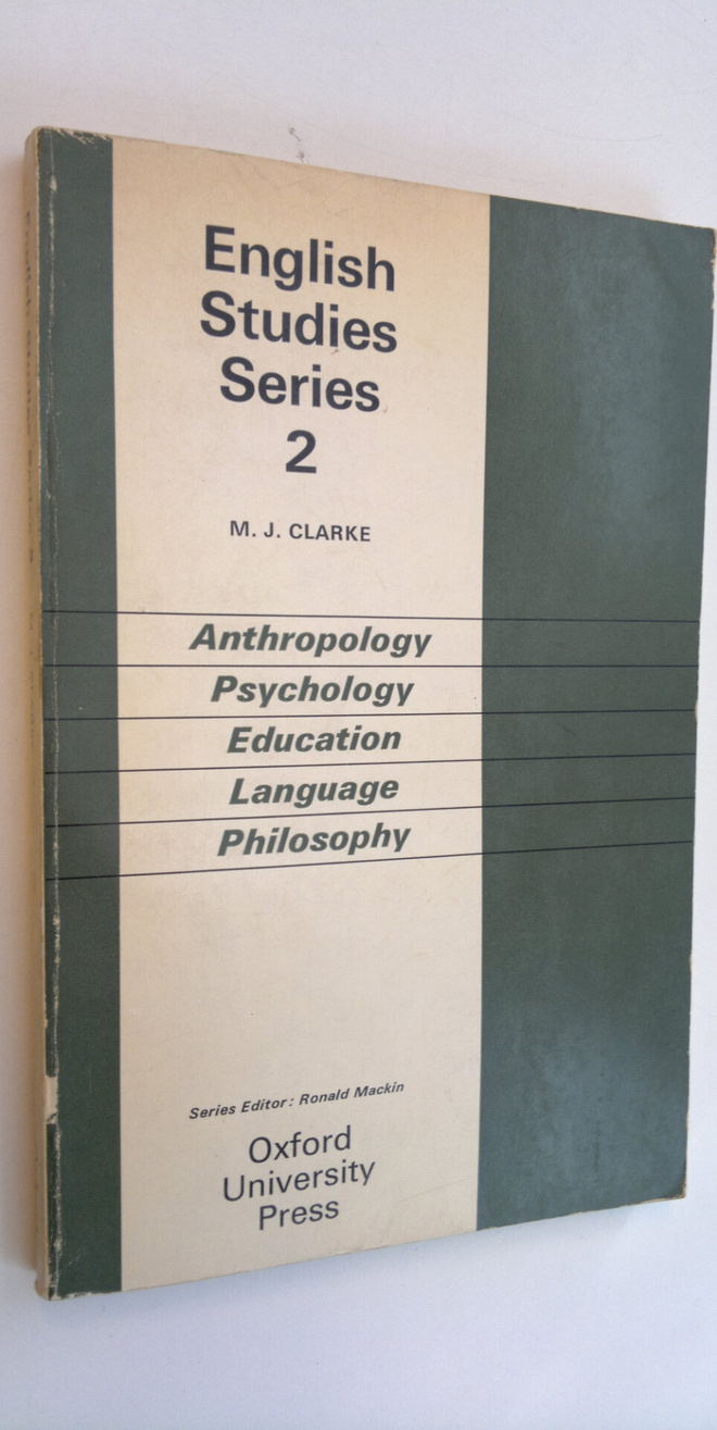 M. J. Clarke : English Studies Series 2 : Anthropology, P...