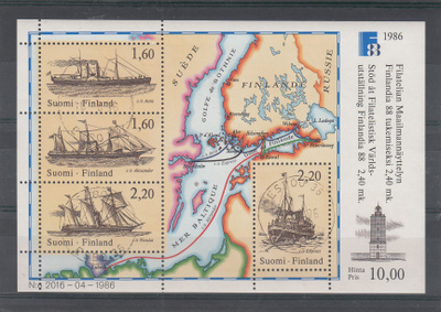 1986 FINLANDIA 1988 loistoleimattu blokki