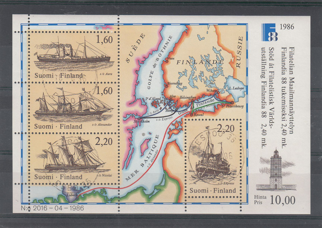 1986 FINLANDIA 1988 loistoleimattu blokki
