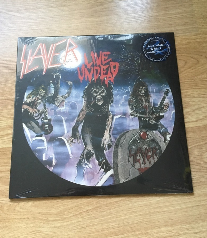 Slayer - Live Undead LP (Blue / White & Black Splatter)