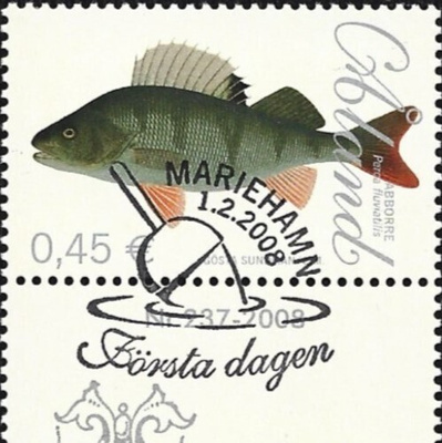 Ål 2008 Kaloja Ahven 0,45 € välilöpari numero EPL LaPe 287