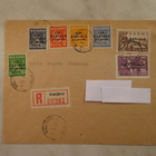 FDC Itä-Karjala musta lisäpainama 1.10.1941 Vieljärvi. - pikkukuva 1