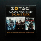 PC DVD: Assassin's Creed - Zotac 3-Game Pack (2012) - pikkukuva 1
