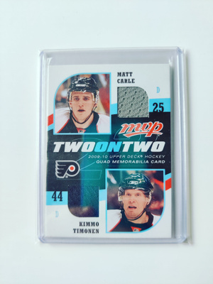Kimmo Timonen 09-10 MVP Two on Two Quad Memorabilia