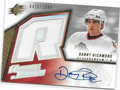 2006-07 RPx Rookie Auto/Jersey #225 Danny Richmond Pelicans