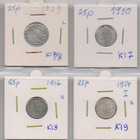 1866-1917 25 penniä hopearaha 28kpl - pikkukuva 3