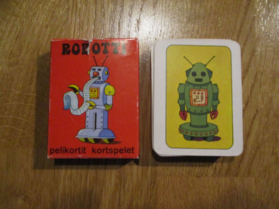 ROBOTTI-PELI pelikortit kortspelet * AVARUUS korttipakka