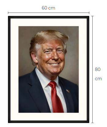 Uusi uniikki Donald Trump art print taulu 60 cm x 80 cm