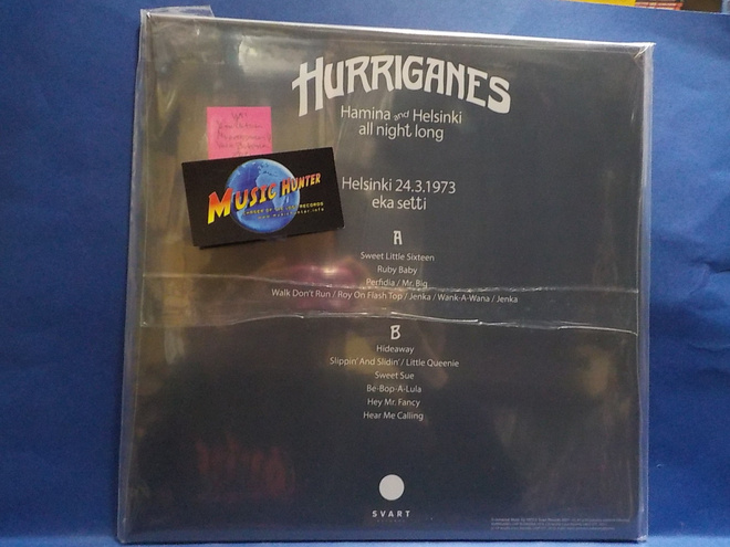 HURRIGANES - HAMINA AND... 24.3.1973 EKA SETTI - UUSI LP