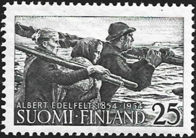 1954 Albert Edelfeltin syntymästä 100 v ** LaPe 425