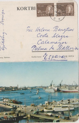 Göteborg. Hamnen kirjekortti p113