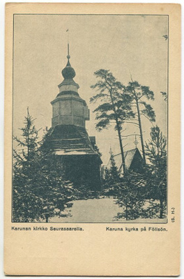 Helsinki Seurasaari Karunan kirkko 1910-1920-luku
