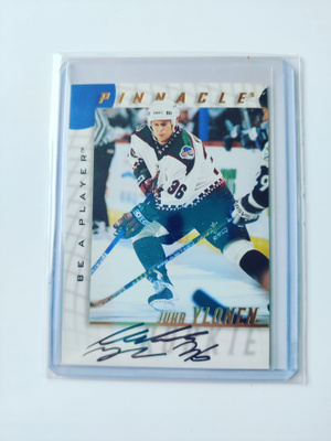 Juha Ylönen 97-97 Pinnacle Autograph Rookie