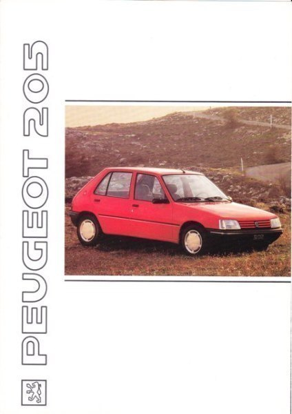 Peugeot 205 -esite, 1991