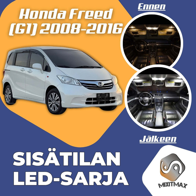 Honda Freed (G1) Sisätilan LED-sarja 9-osainen