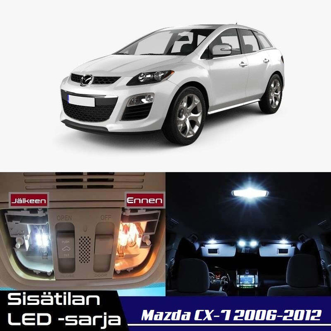Mazda CX-7 Sisätilan LED-sarja 8-osainen