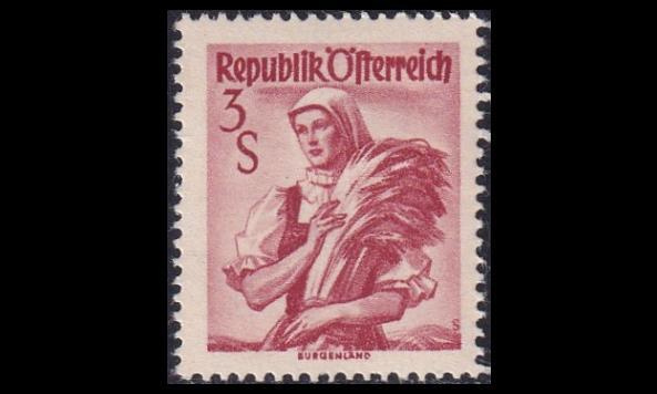 Itävalta 922 ** Kansallispukuja 3 S (1948)