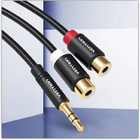 Vention 3.5mm uros - 2RCA naaras äänikaapeli 1m #30847 - pikkukuva 2
