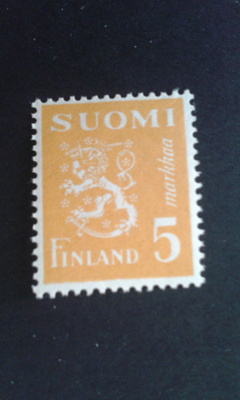 1945 keltainen 5mk**
