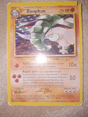 Donphan 21/111 Neo Genesis HOLO rare card