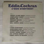Eddie Cochran: C´Mon Everybody LP 1985 - pikkukuva 2