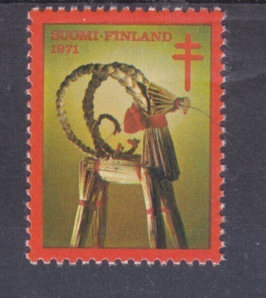 1971 tub joulumerkki postituoreena.