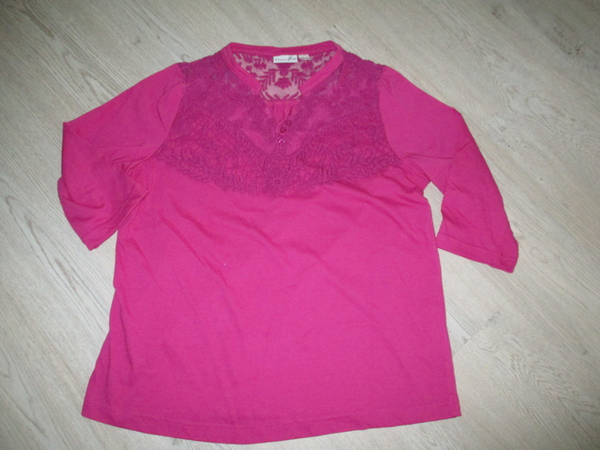 PINKKI PITSI TRIKOOPAITA KOKO:XL