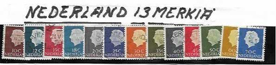 NEDERLAND 13 MERKKIÄ
