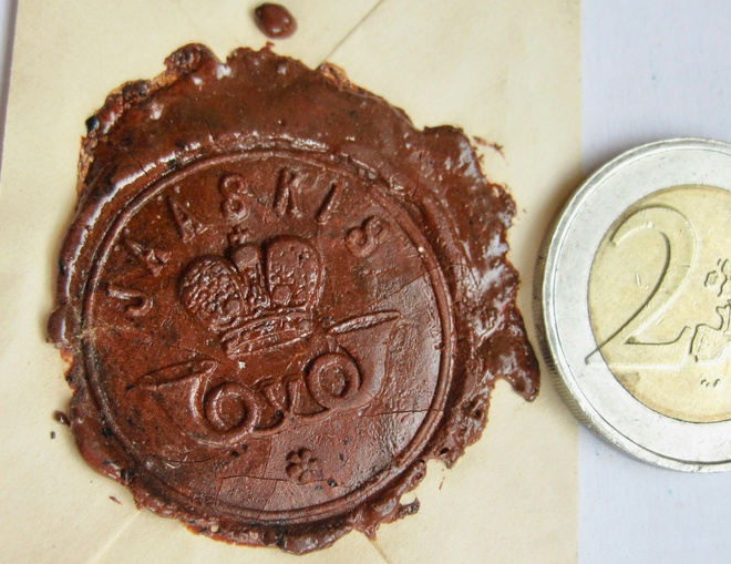 VANHA Vahasinetti Jääski Postitoimisto 1800-l KOMEA