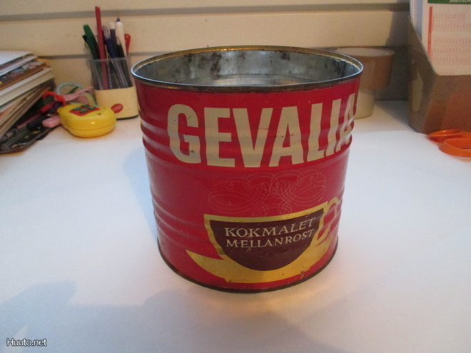 GEVALIA Peltikahvipurkki isompi koko
