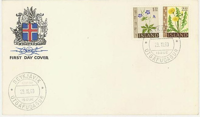 Islanti Mi 345-6 FDC