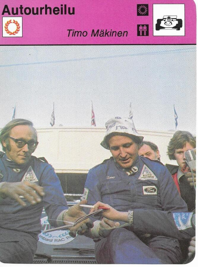 Concert Hall 1977 Timo Mäkinen Autourheilu