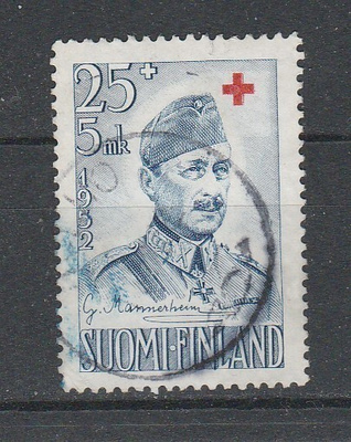 Suomi 1952, PR merkki 25mk+5mk, , leimattu