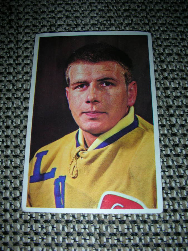 Hellas jääkiekkokortti 1965 Lukko Pentti Jokinen